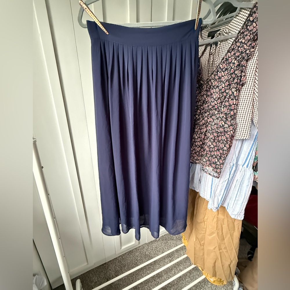 Forever 21 Deep Blue A-Line Skirt